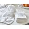 Set of 5 White Cotton Flour Sack Dishtowels for Kitchen, 28x29 inches, Machine Washable Everyday Kitchen Textiles